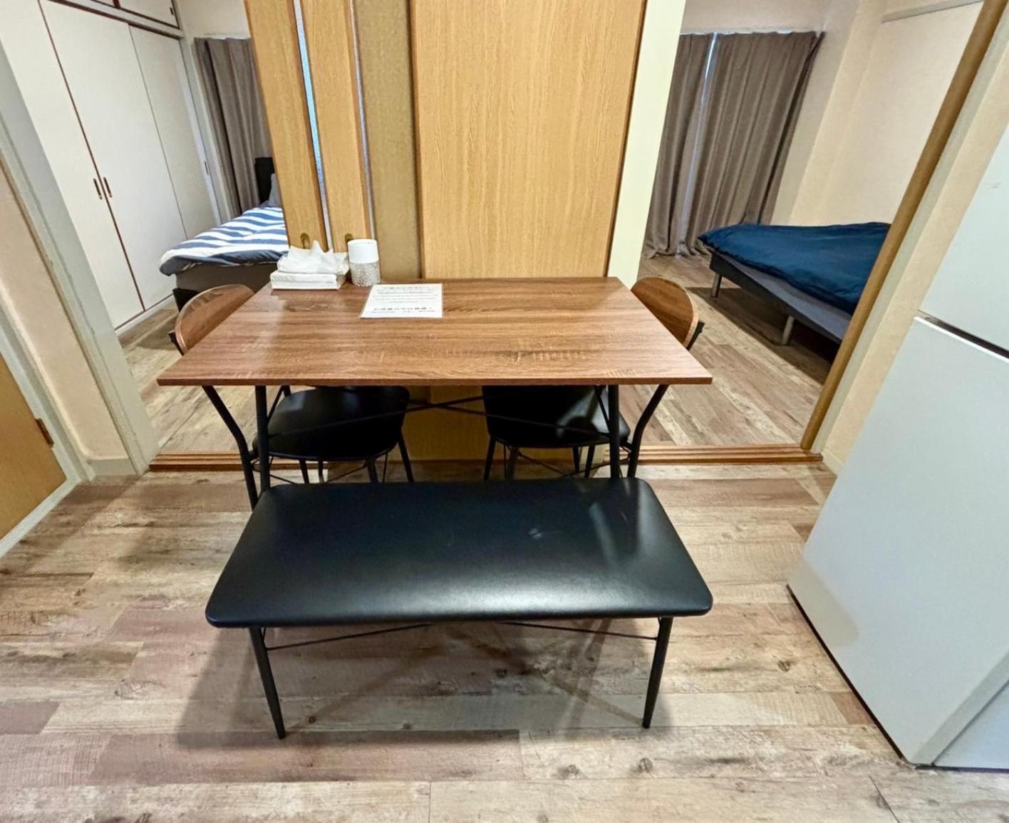 Two Devided With Two Large Beds Close To Nipponbashi 公寓